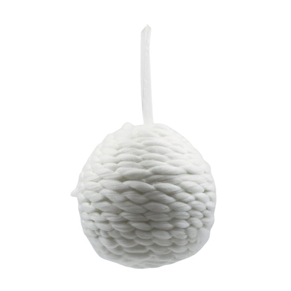 Esfera navideña blanca 20cm
