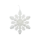 Ornamento navideño snowflake plateado 30cm