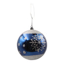 Esfera navideña azul 10cm