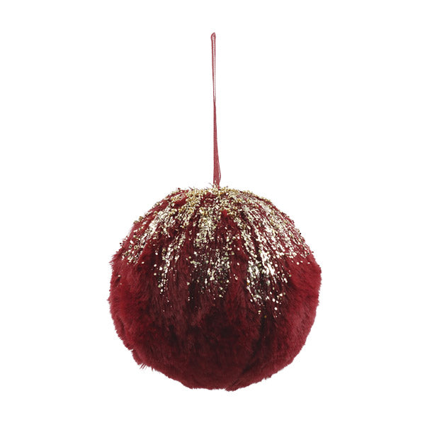 Esfera navideña roja 10cm