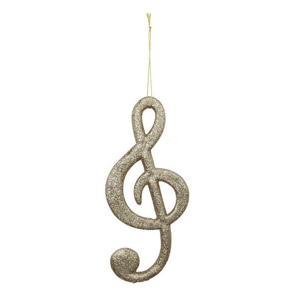 Ornamento navideño nota musical 15cm