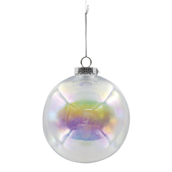 Esfera navideña transparente 15cm