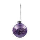 Esfera navideña púrpura 10cm