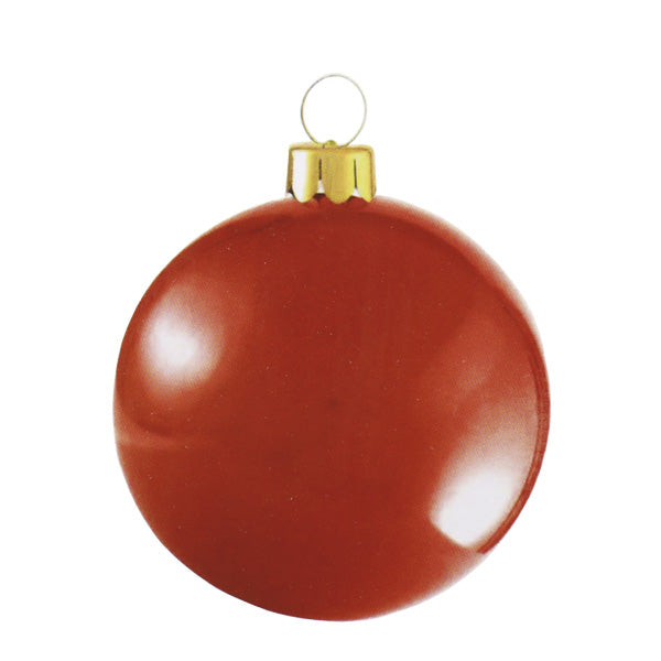 Esfera navideña inflable roja 80cm