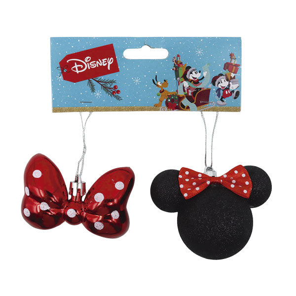 Ornamento navideño Minnie Disney 2 piezas