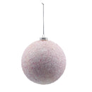 Esfera escarchada blanca 15cm