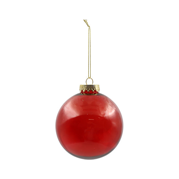 Esfera brillante roja 10cm