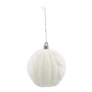 Esfera texturizada blanca 10cm