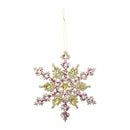 Ornamento snowflake verde 16cm