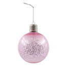 Esfera escarchada con luz 10cm