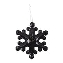 Ornamento snowflake negro 15cm