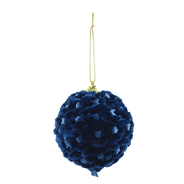 Esfera texturizada azul 8cm