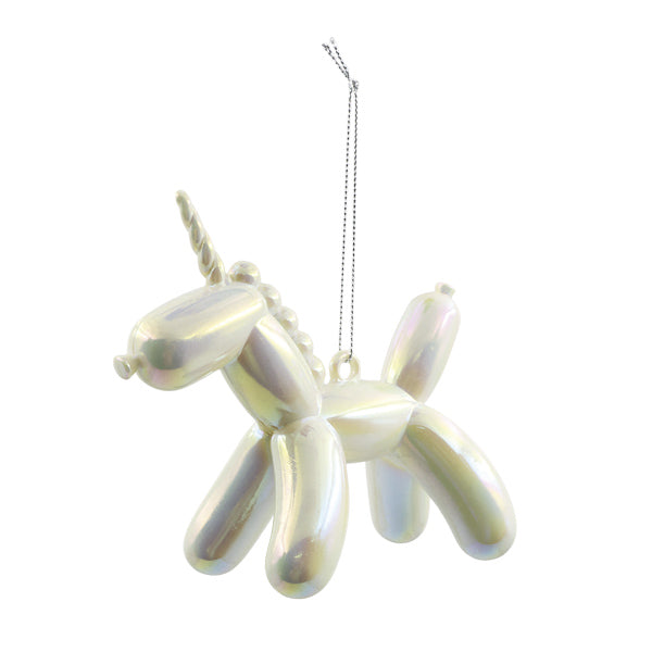 Ornamento unicornio blanco 11cm