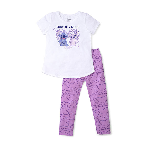 Conjunto manga corta Stitch 4 niña - St Jack's