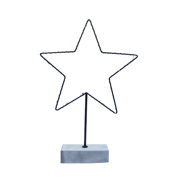 Adorno estrella iluminada con led