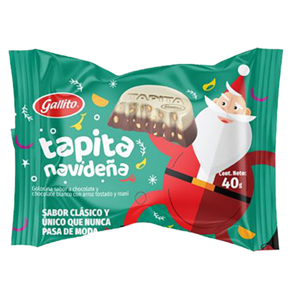 Chocolate tapita navideña 40g