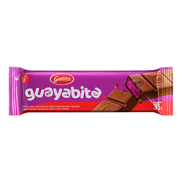 Chocolote Gallito tableta rello guayabita 35gramos