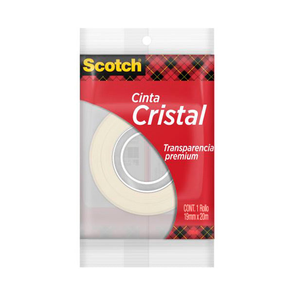 Cinta adhesiva cristal en bolsa Scotch