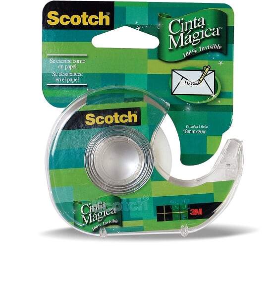 Cinta adhesiva mágica scotch® en dispensador, medi