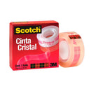 Cinta adhesiva cristal 19mmx20m Scotch