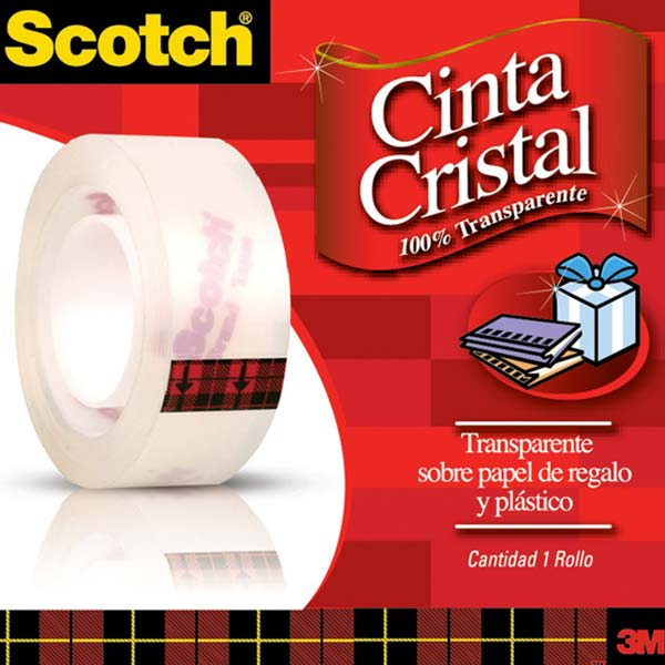 Cinta adhesiva cristal 19mmx20m Scotch