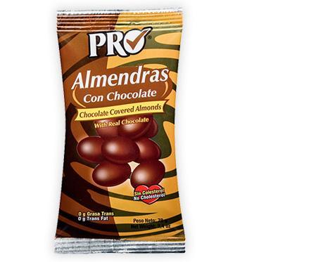 Almendra con chocolate claro 70gr Pro Semillas