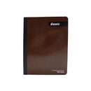 Cuaderno cosido 100 hojas color café Basic.