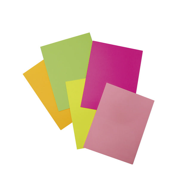 Papel Neón 75 gramos 5 colores surtidos 100 hojas carta Basic.