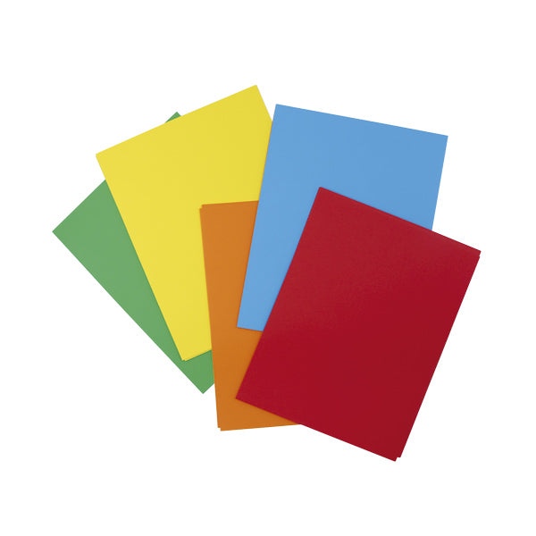 Papel colores sólidos 75 gramos 5 colores surtidos 100 hojas carta Basic.