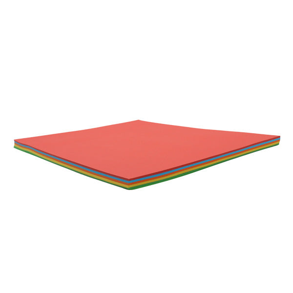 Papel colores sólidos 75 gramos 5 colores surtidos 100 hojas carta Basic.