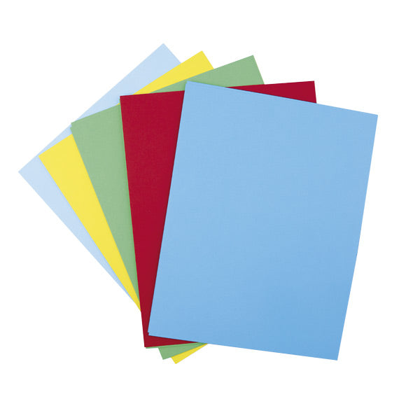 Cartulina colores 180 gramos 6 colores surtidos 50 unidades carta Basic.
