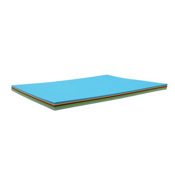 Cartulina colores 180 gramos 6 colores surtidos 50 unidades carta Basic.