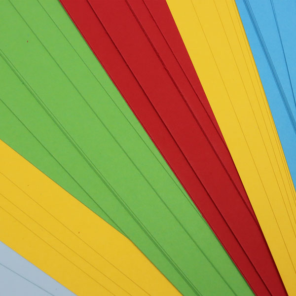 Cartulina colores 180 gramos 6 colores surtidos 50 unidades carta Basic.