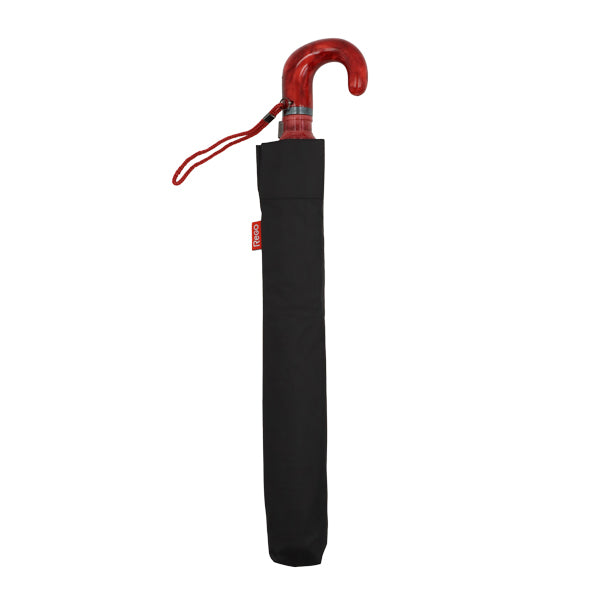 Paraguas negro automático 23"