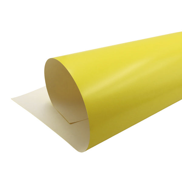 Cartulina satinada amarilla en pliego de 23 x 25"