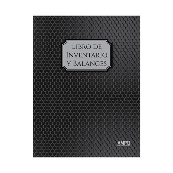 Libro legal inventario y balances de 100 folios. E