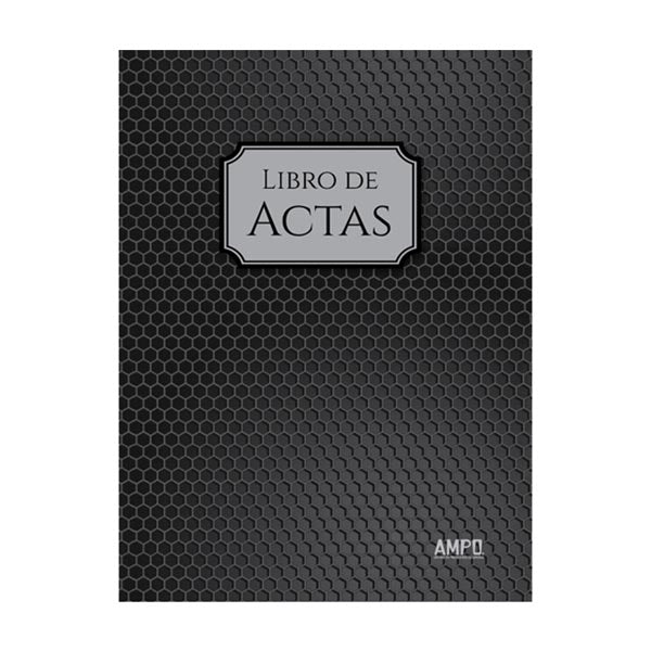 Libro legal actas de 200 folios. Empastado y cocid