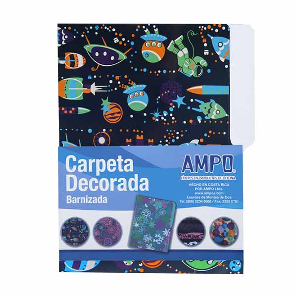 Folder decorado Cosmo Ampo