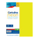 Cartulina Neón 25uds carta