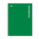 Cuaderno Notebook tapa dura carta verde 100 hojas Ampo.