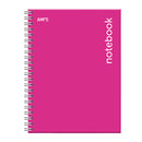 Cuaderno Notebook tapa dura carta fucsia 100 hojas Ampo.