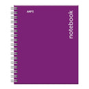 Cuaderno tapa dura media carta morado 100 hojas Am