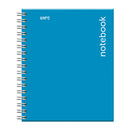 Cuaderno tapa dura media carta celeste 100 hojas A