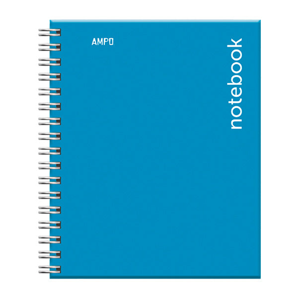 Cuaderno tapa dura media carta celeste 100 hojas A
