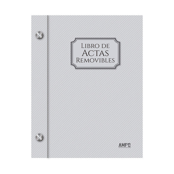 Libro de actas removibles 100 folios Ampo