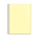 Cuaderno tapa dura tamaño carta 100 hojas amarillo pastel Ampo.