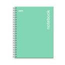 Cuaderno tapa dura tamaño carta 100 hojas verde pastel Ampo.