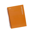 Cuaderno tapa dura 100 hojas carta naranja neón Ampo.