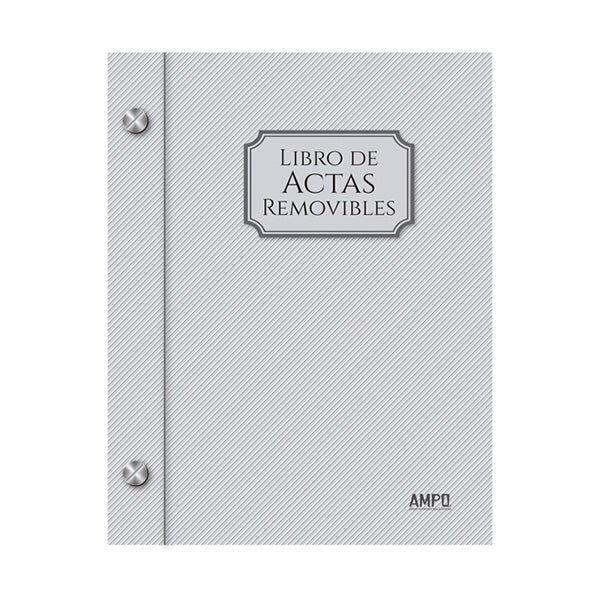 Libro de actas removibles 200 folios Ampo