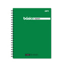 Cuaderno resortes basico verde 80 hojas
